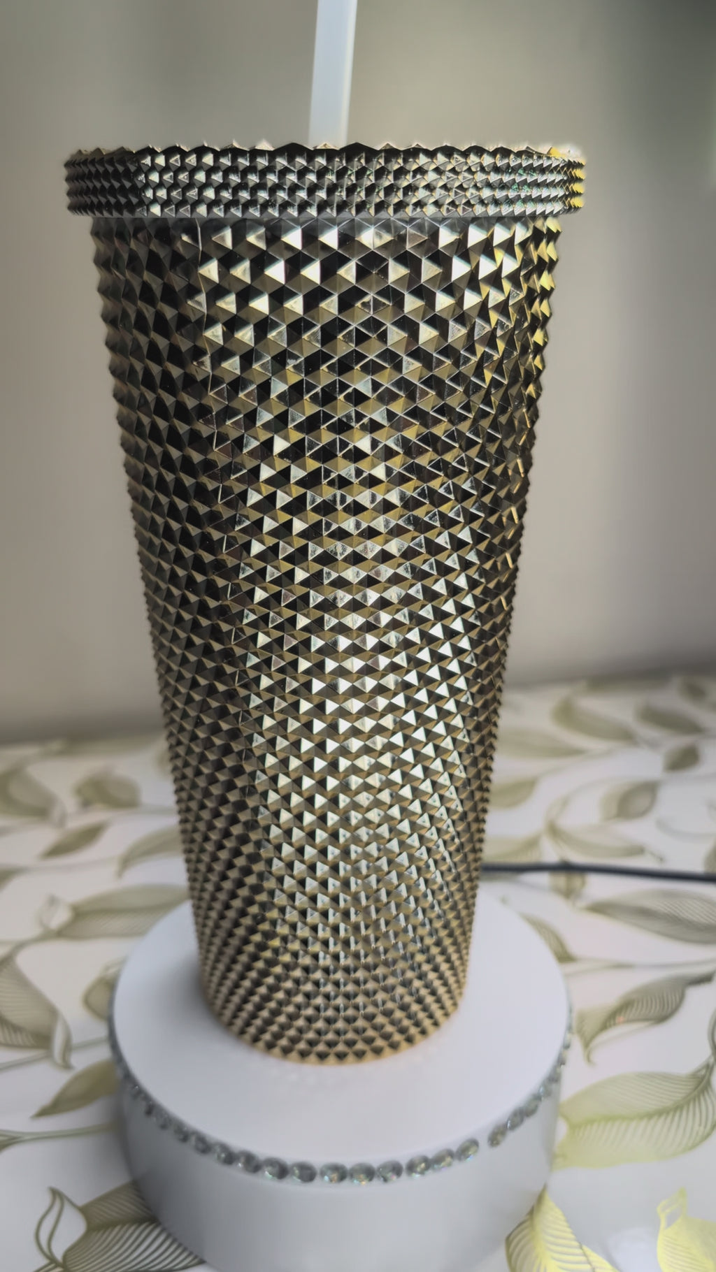Gold Sparkle Tumbler 24oz