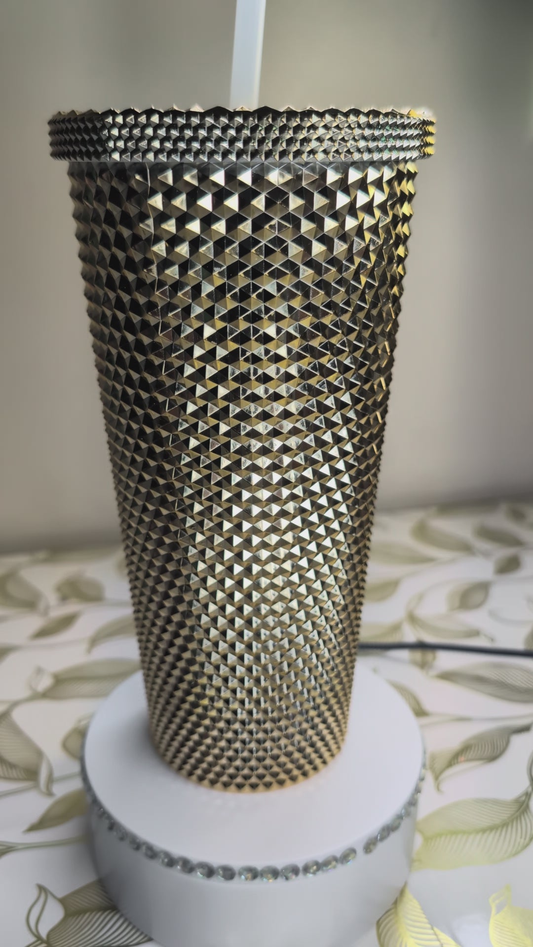 Gold Sparkle Tumbler 24oz