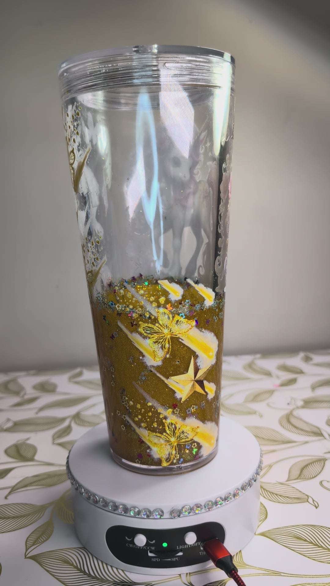 Unicorn Gold tumbler