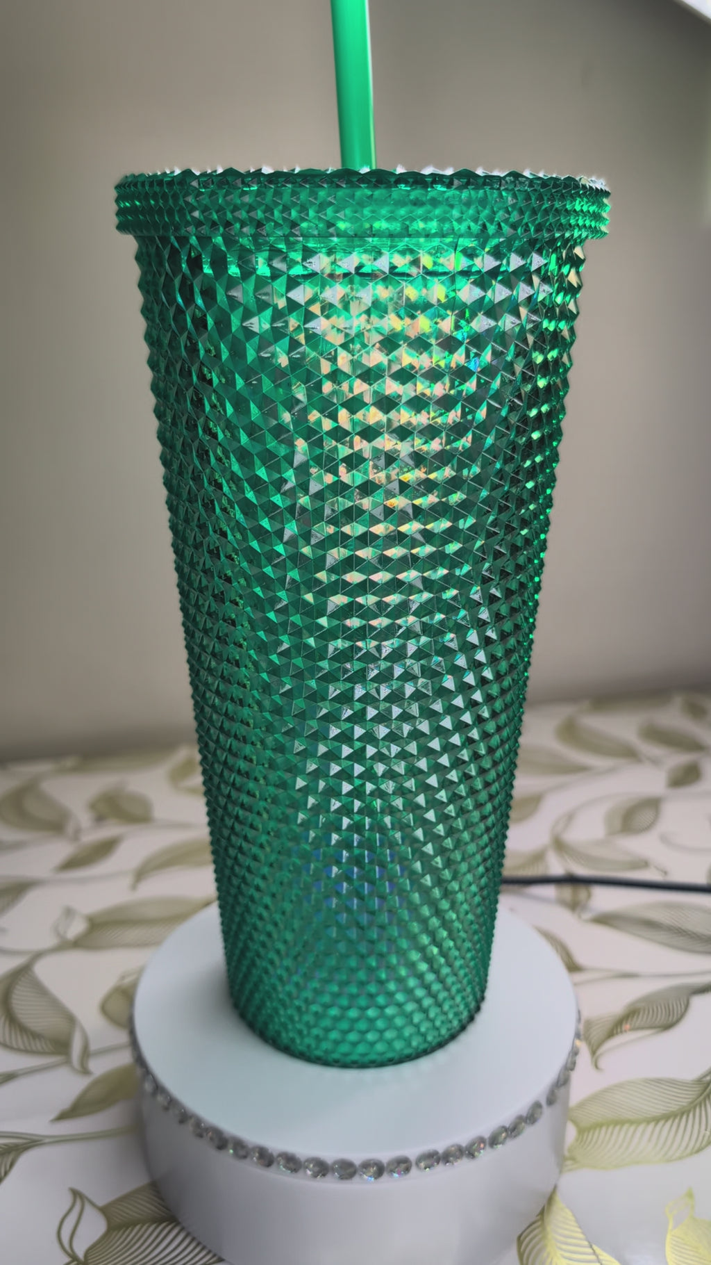 Green Sparkle Tumbler 24oz