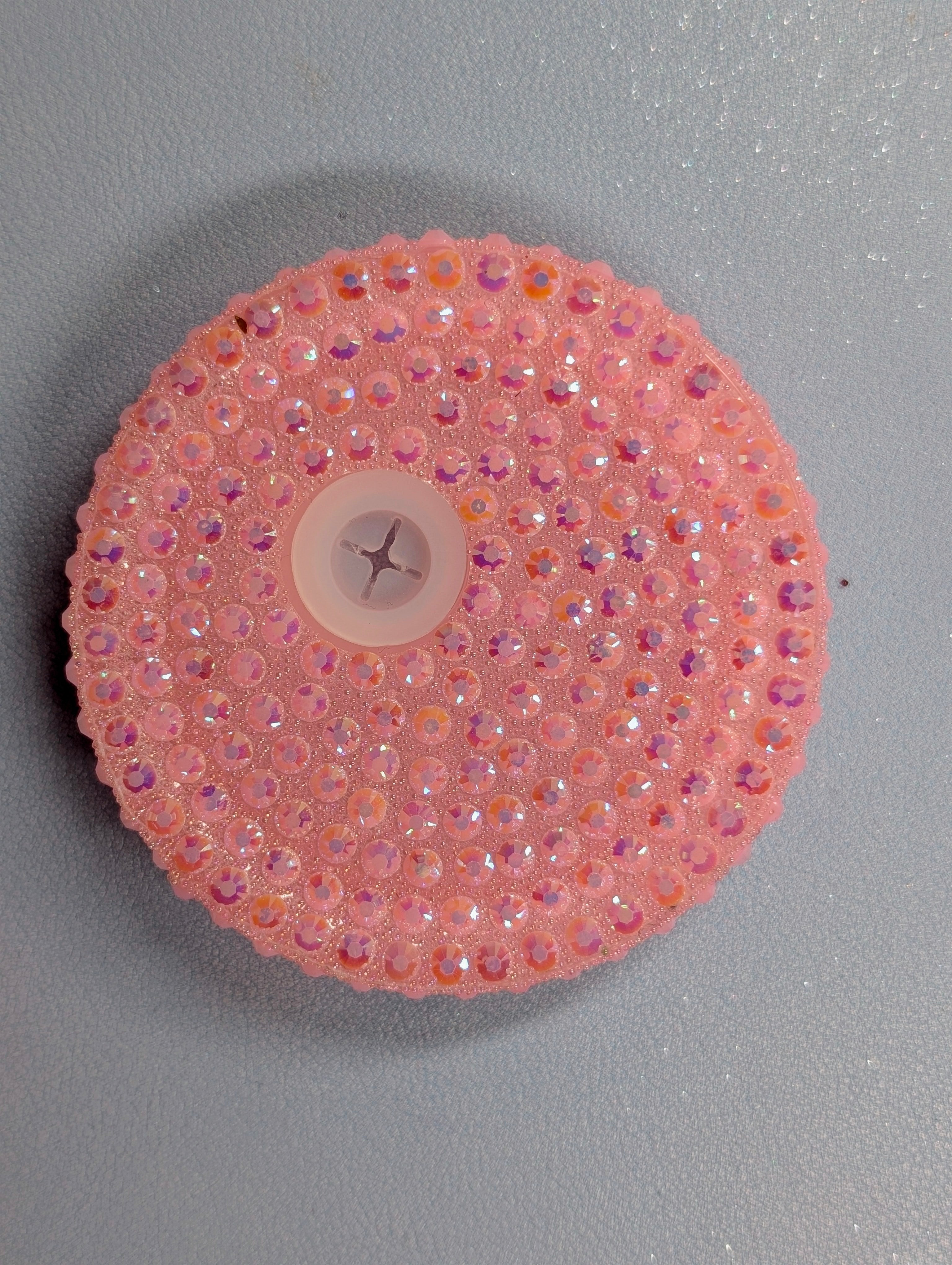 Light pink Rhinestone Lid