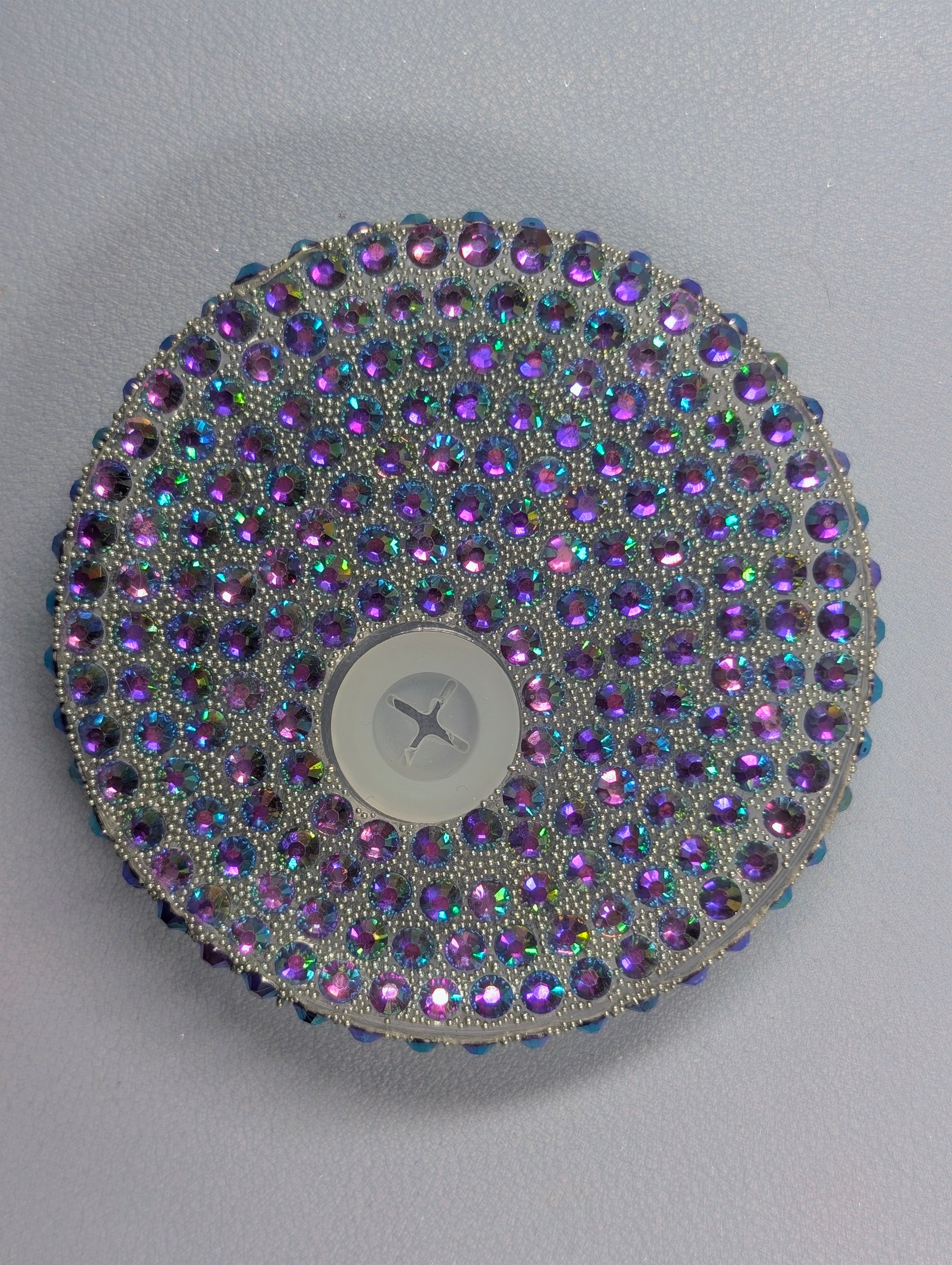 Purple- Blue shift Rhinestone Lid