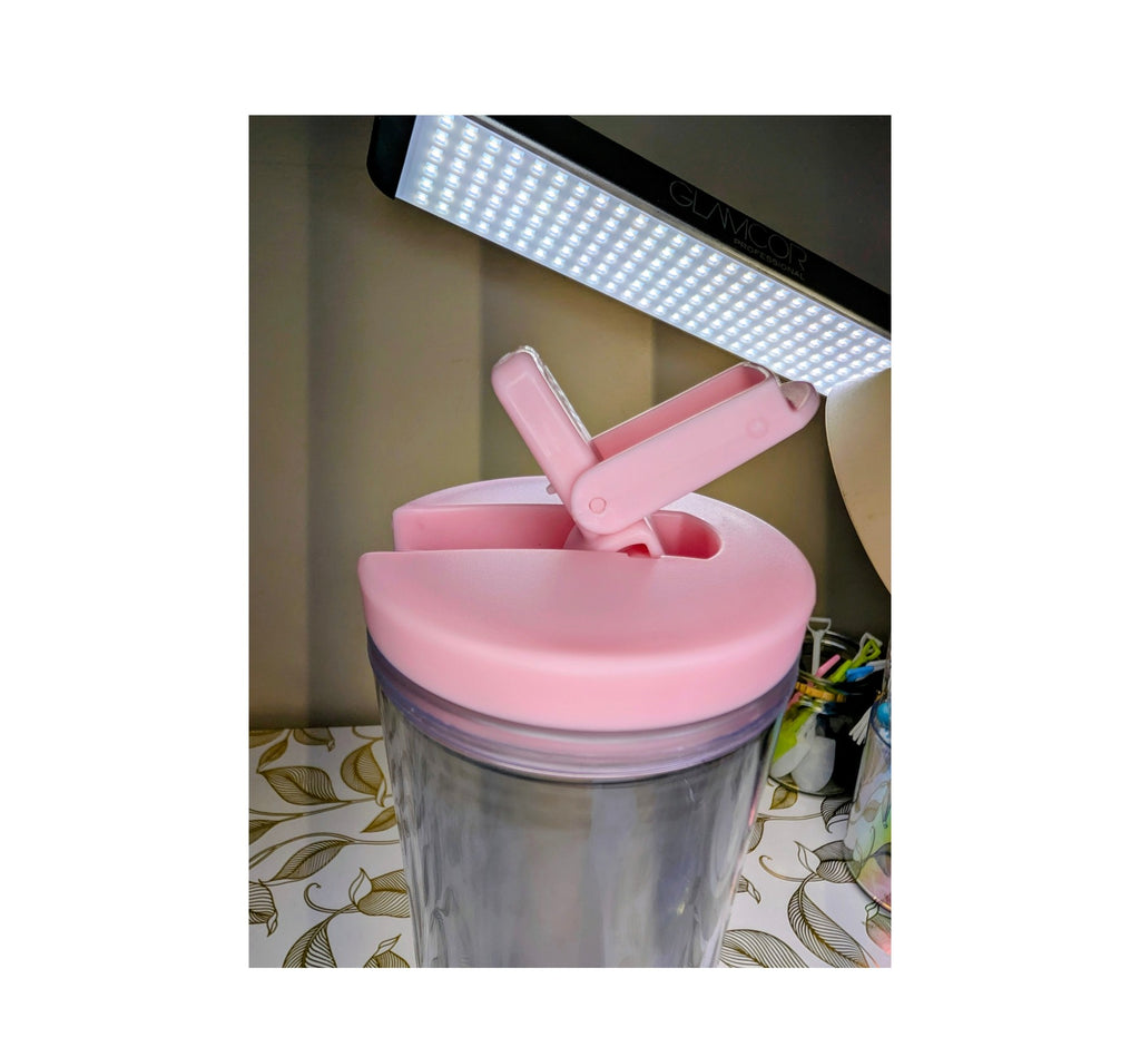 25oz Glow in the Dark Pink Water Bottle