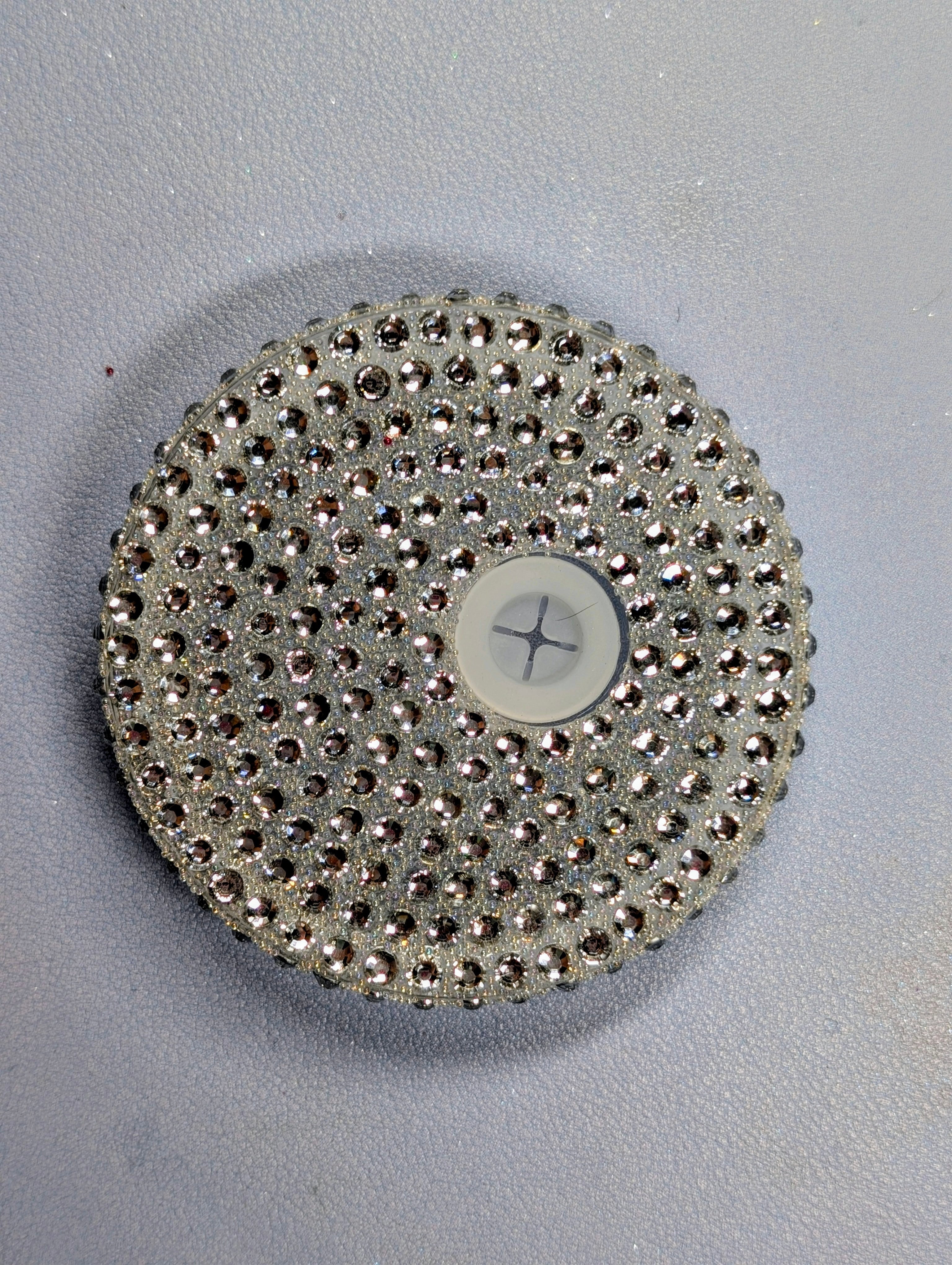 Silver Rhinestone Lid