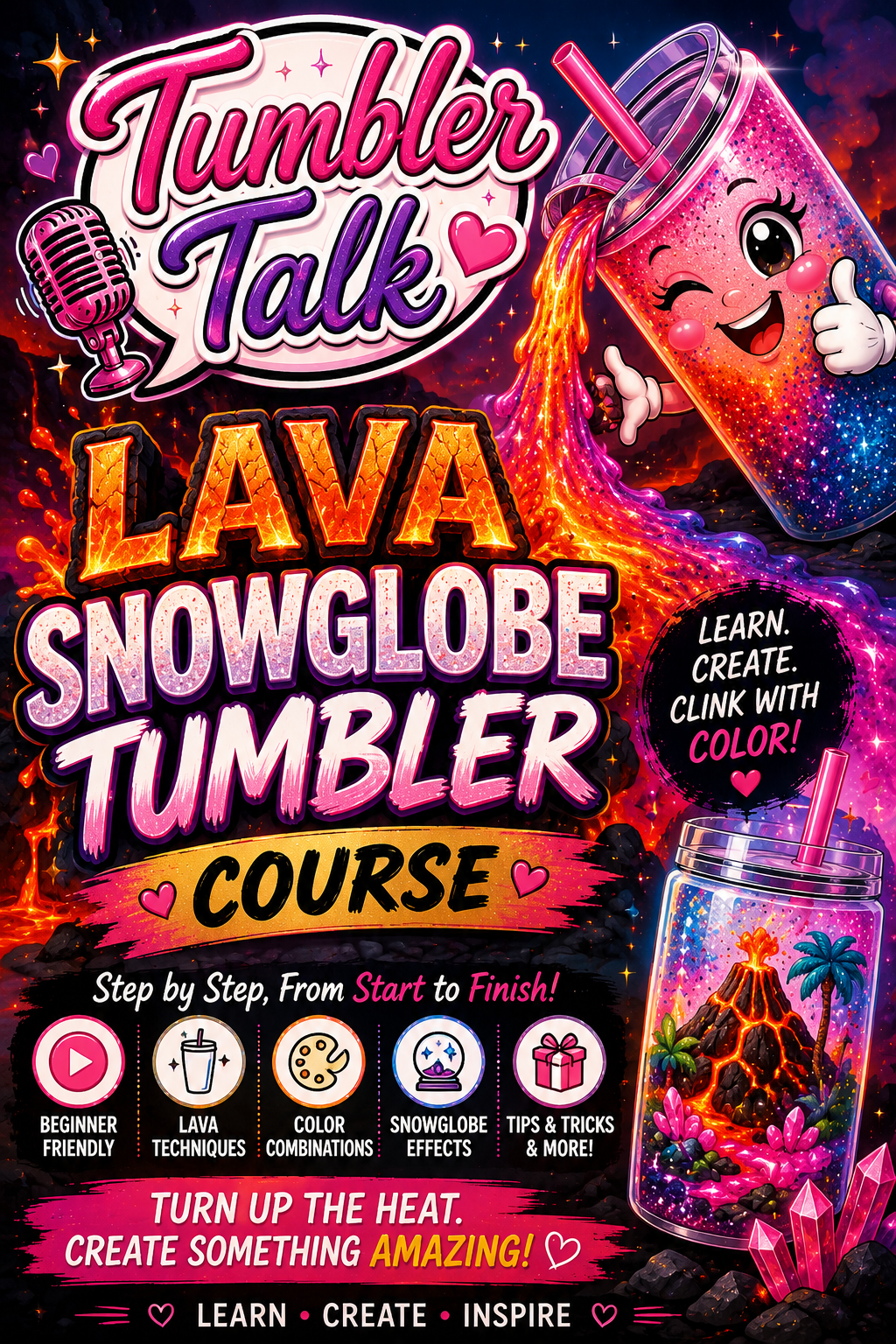 Lava Snowglobe Tumbler Course