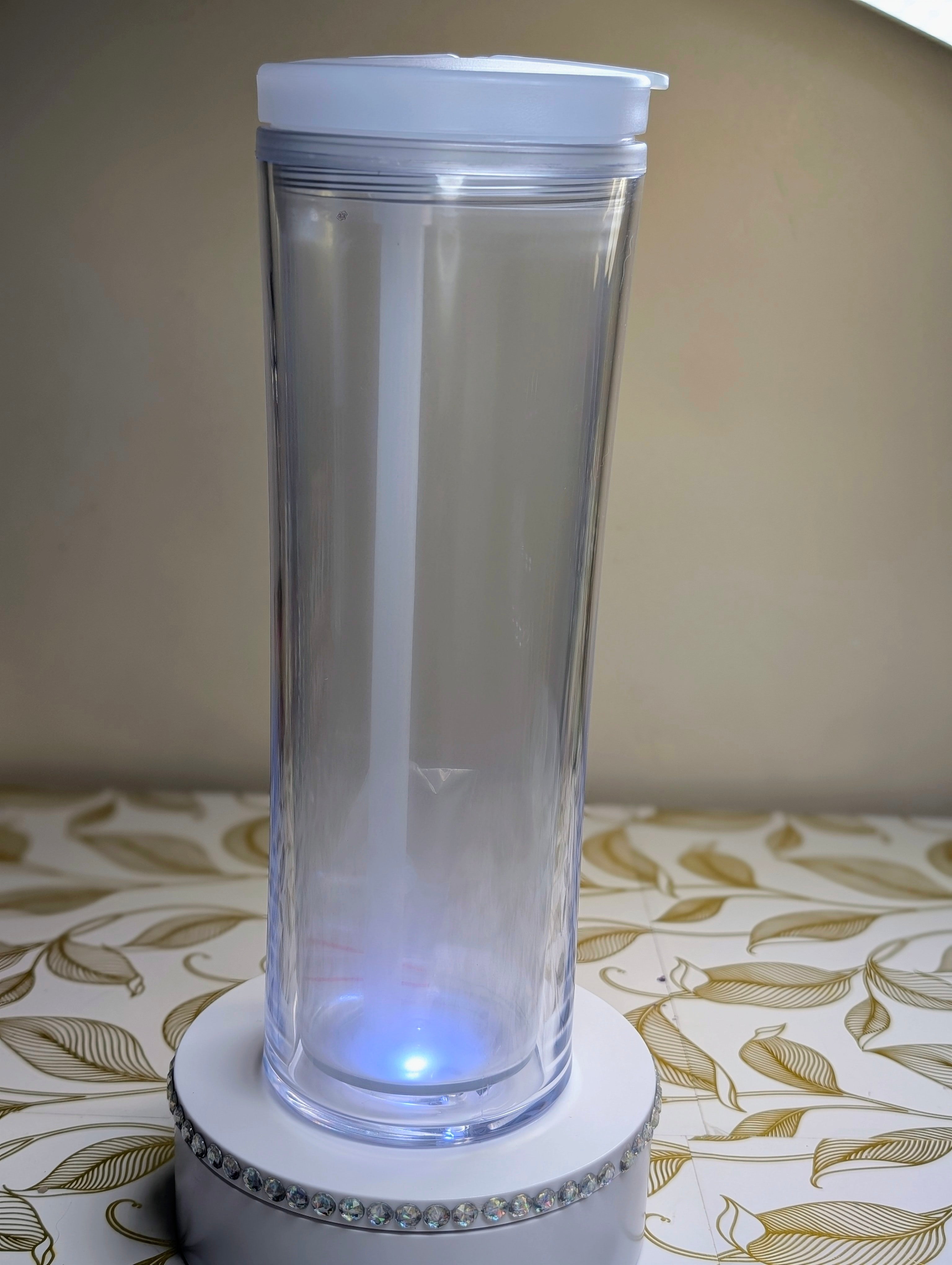 25oz Glow in the Dark Clear Water Bottle