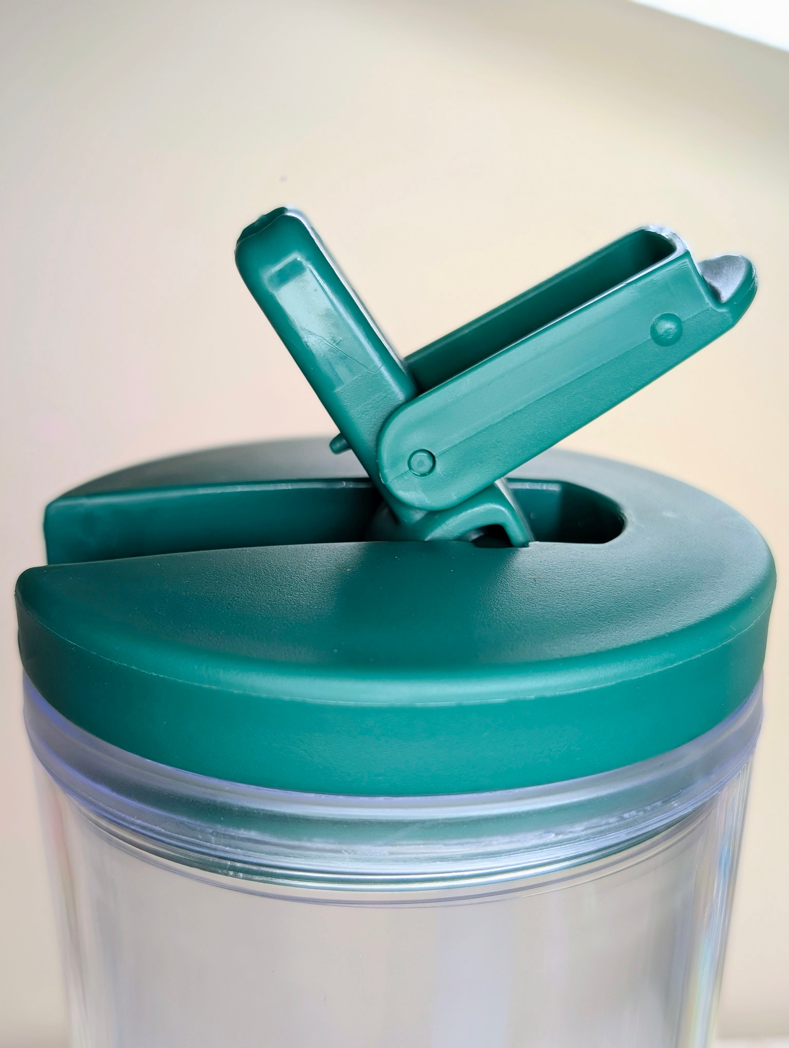 25oz Glow in the Dark Forest Green Water Bottle