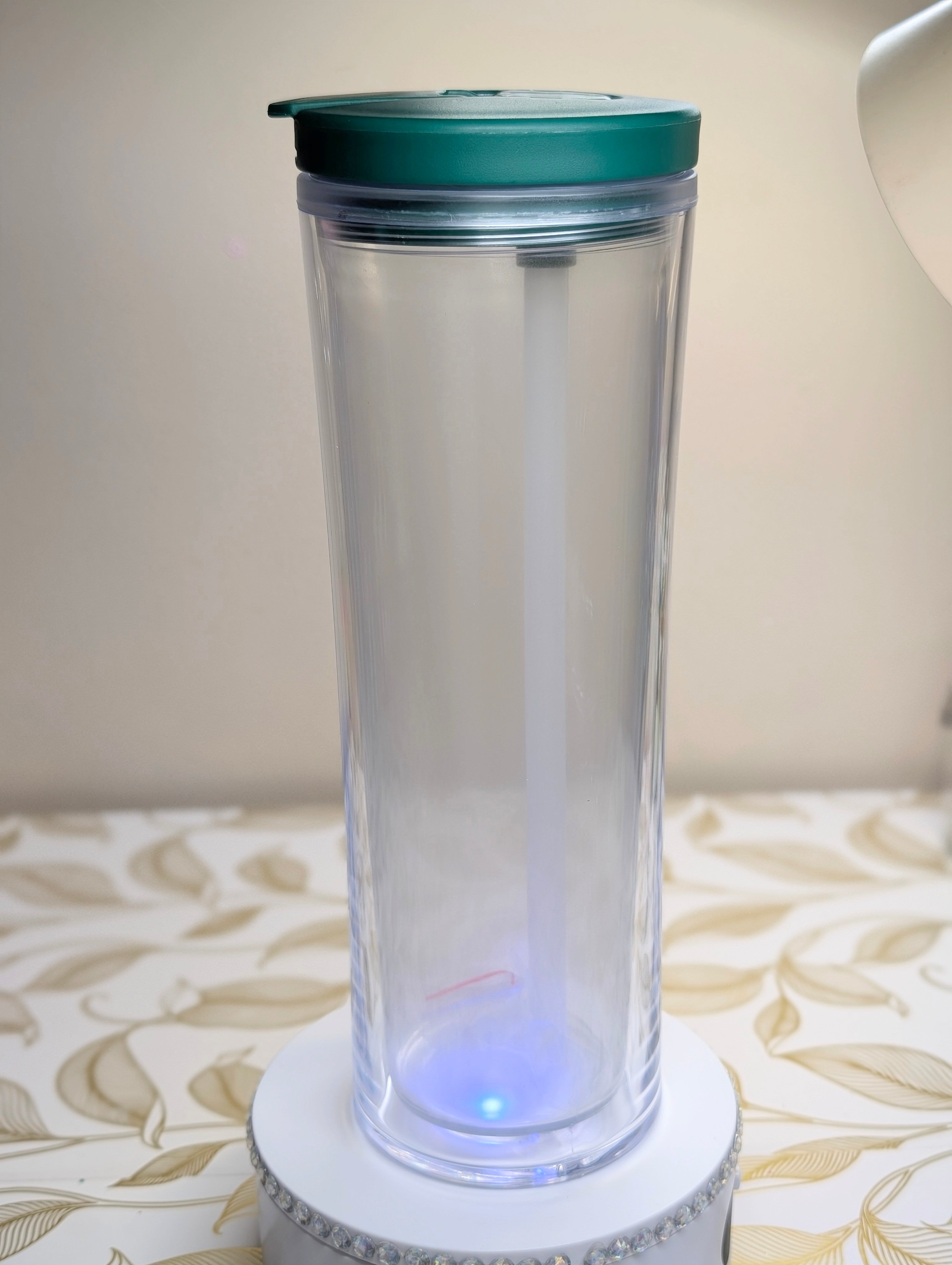 25oz Glow in the Dark Forest Green Water Bottle