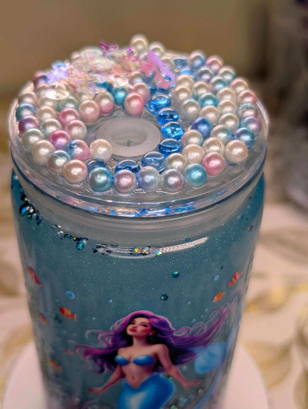 Glow in dark Mermaid Beach Tumbler
