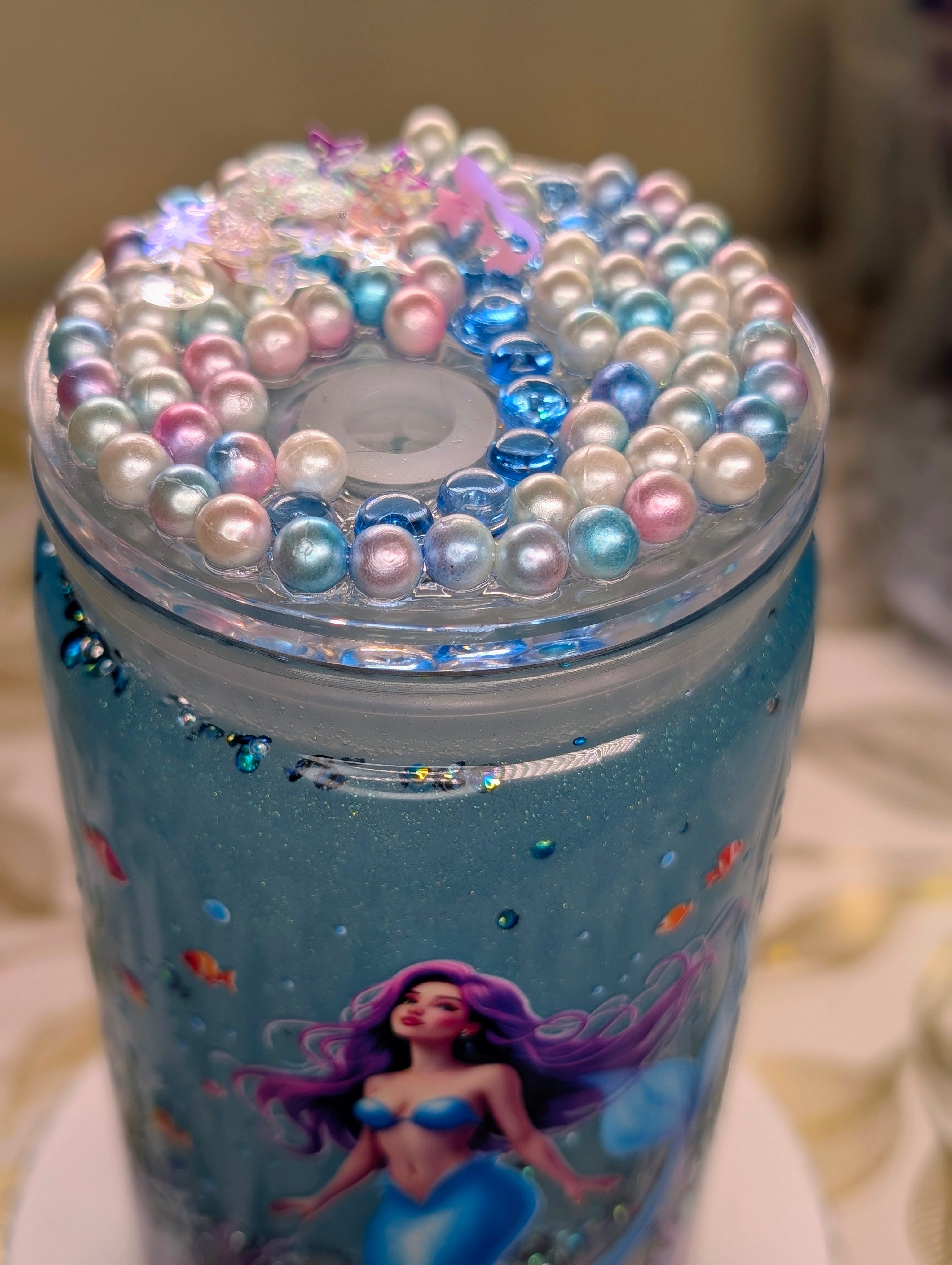 Glow in dark Mermaid Beach Tumbler