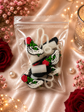 Skeleton Rose $2 each straw topper