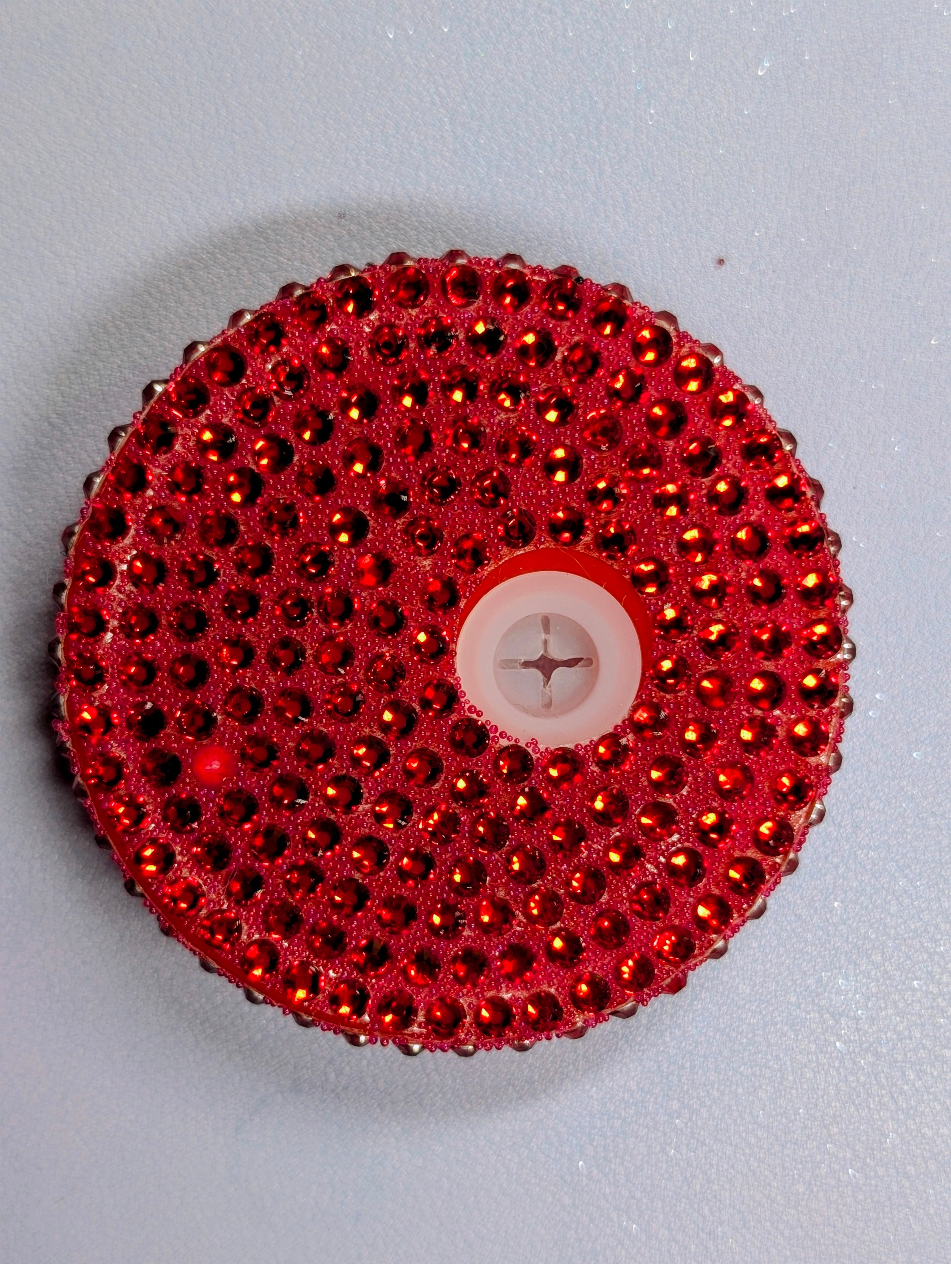 Red Rhinestone Lid
