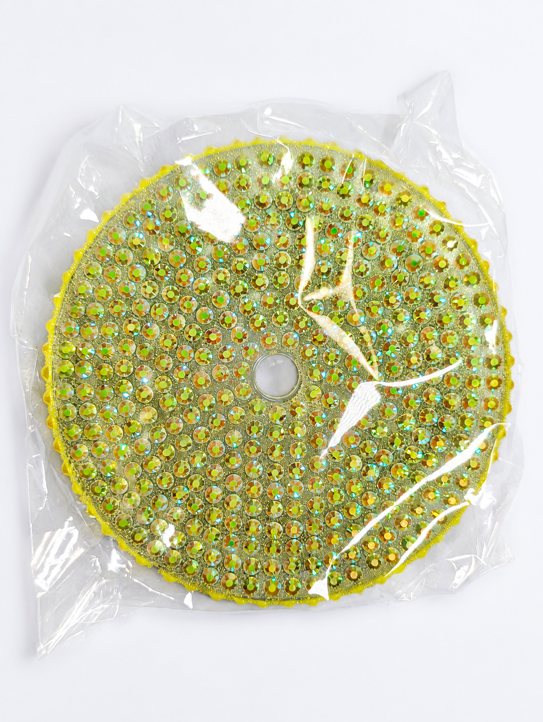 Yellow 24 oz cup Rhinestone Lid