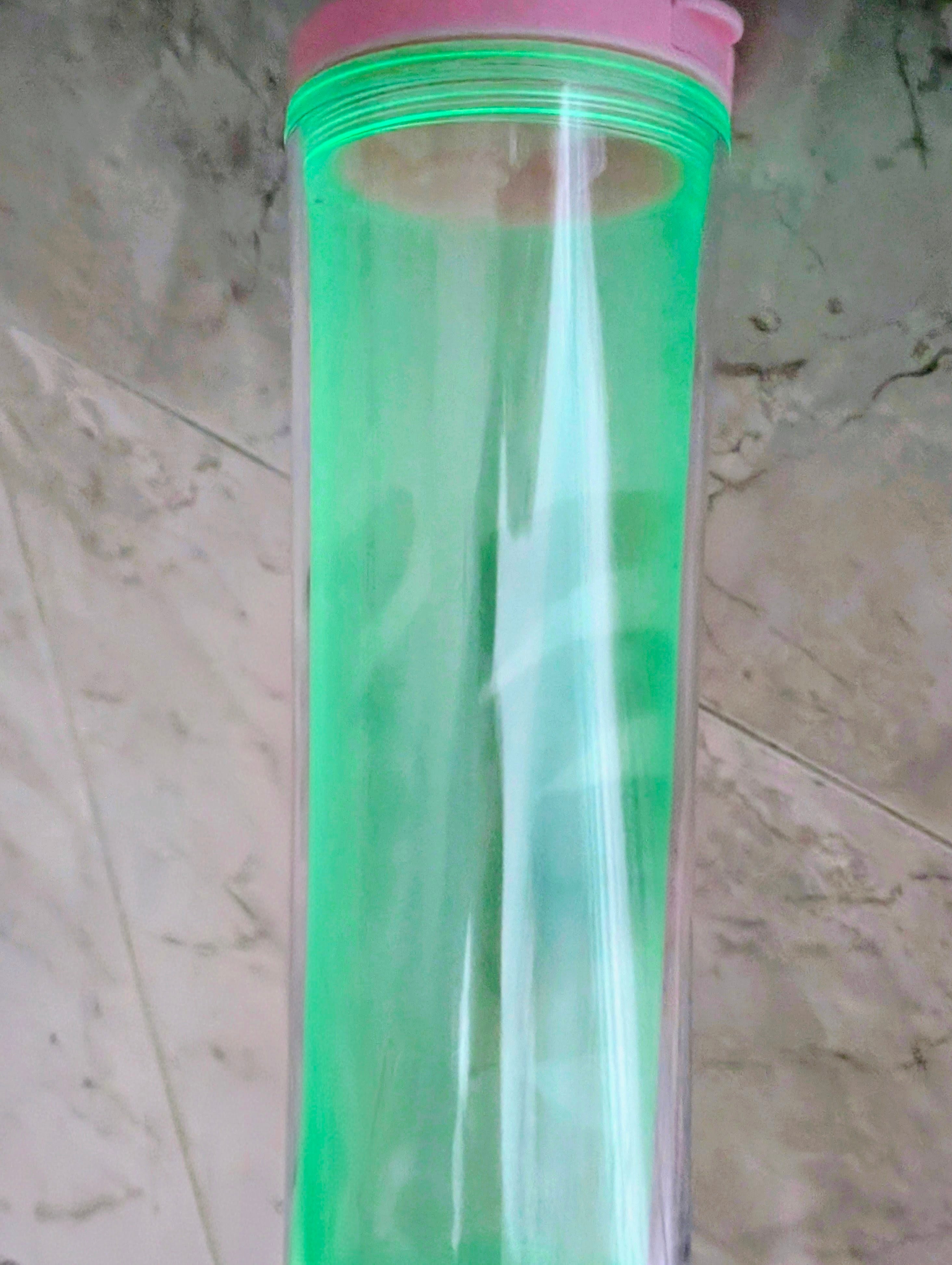 25oz Glow in the Dark Blue Water bottle