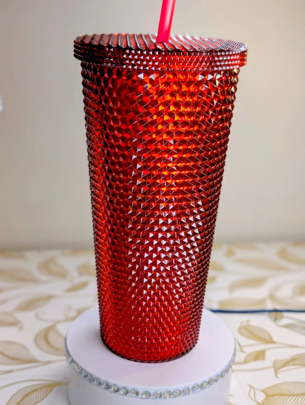 Red Sparkle Tumbler 24oz