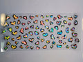 Leopard Print hearts - holographic
