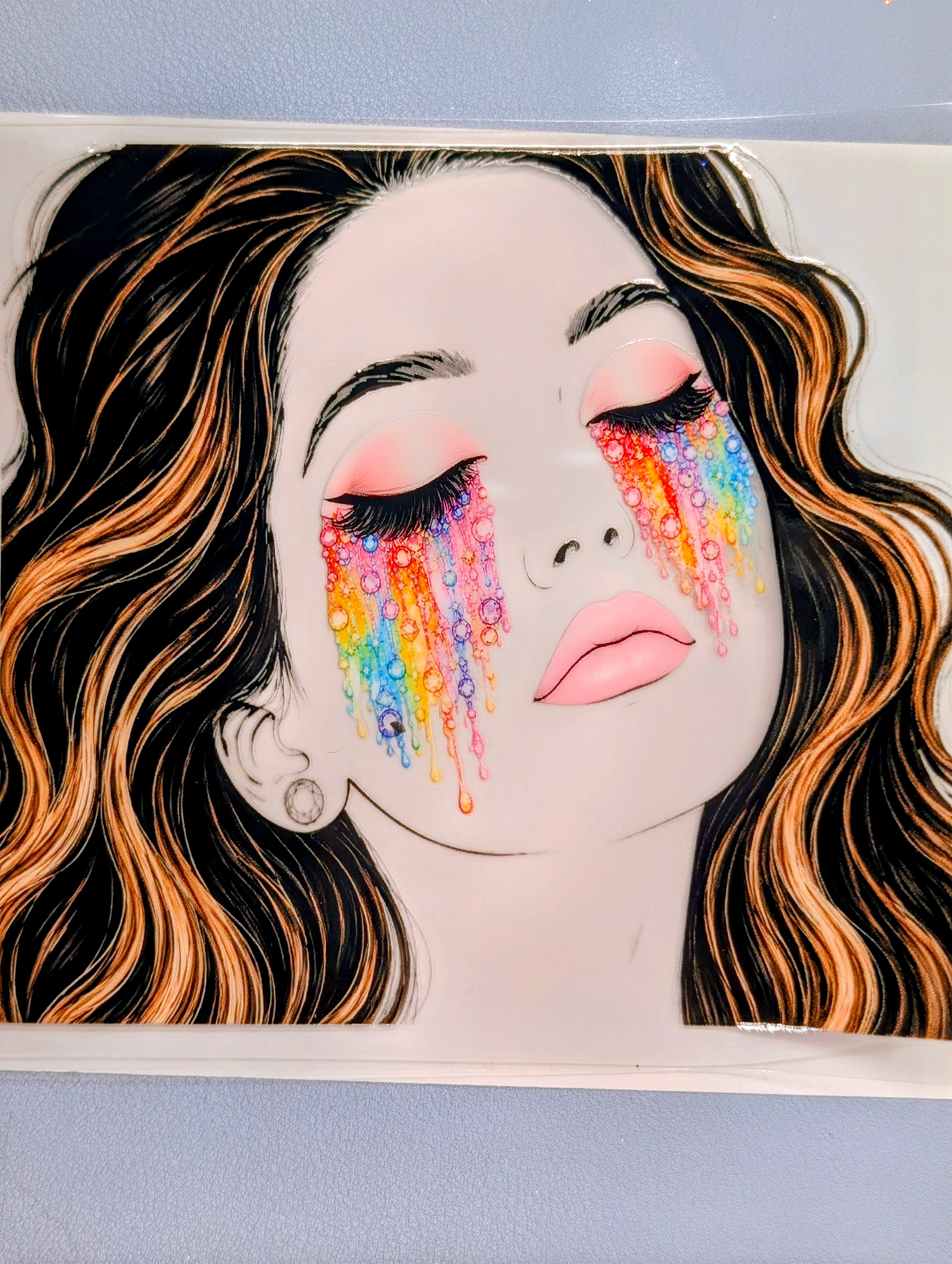 Rhinestone tears