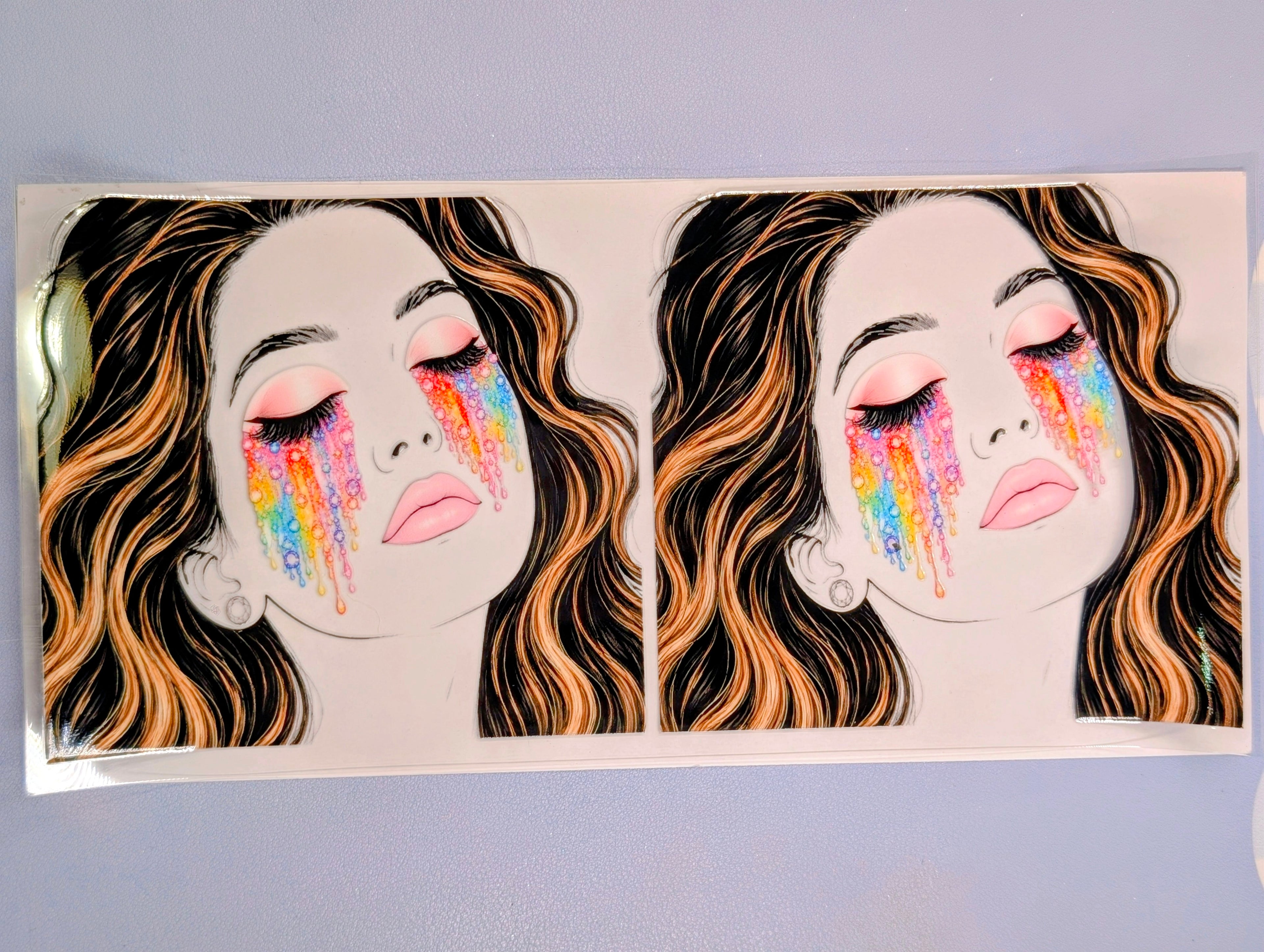 Rhinestone tears