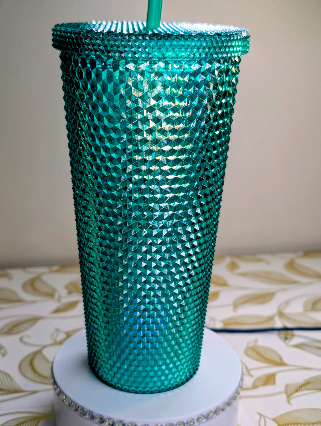 Green Sparkle Tumbler 24oz