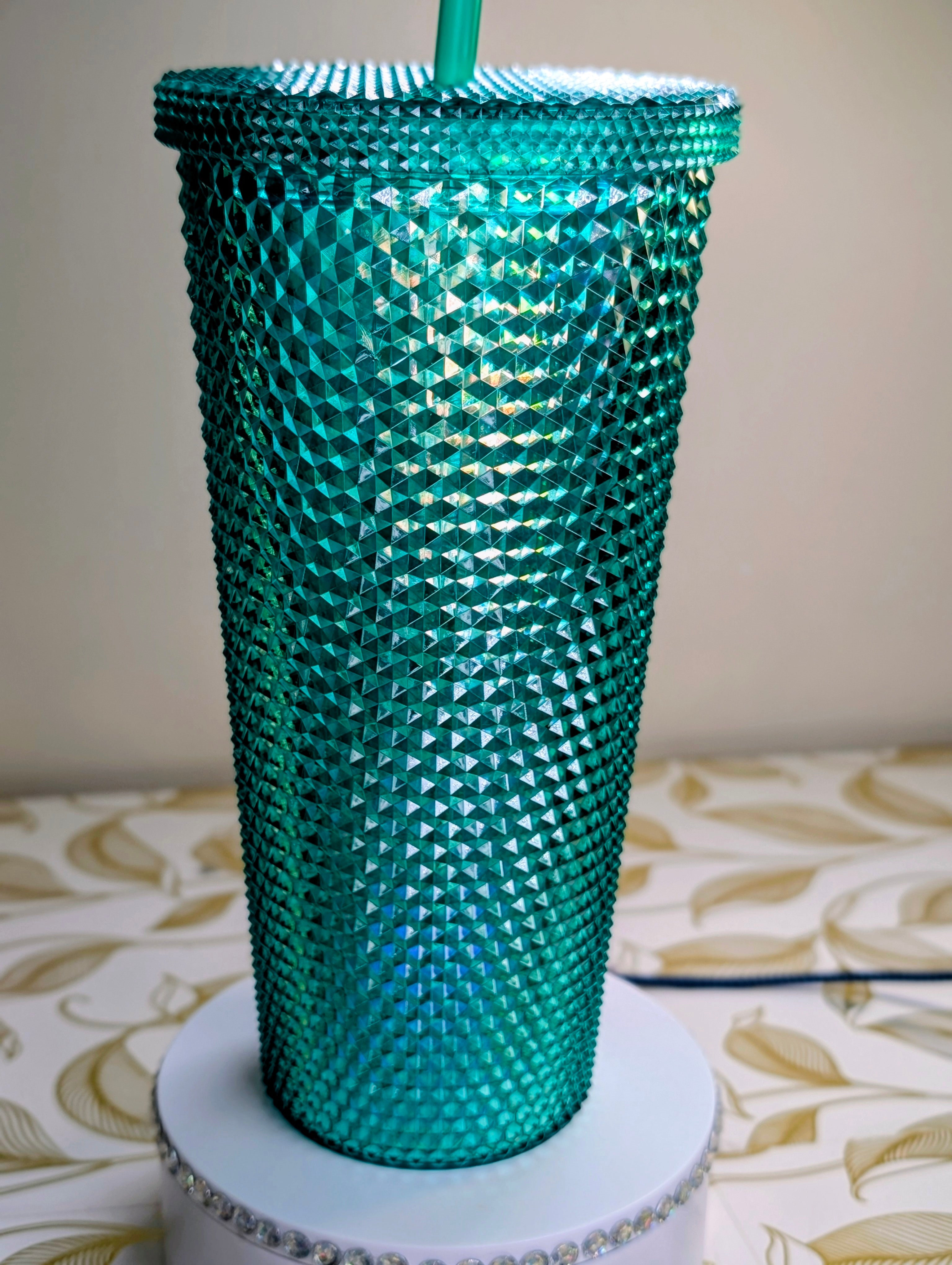 Green Sparkle Tumbler 24oz