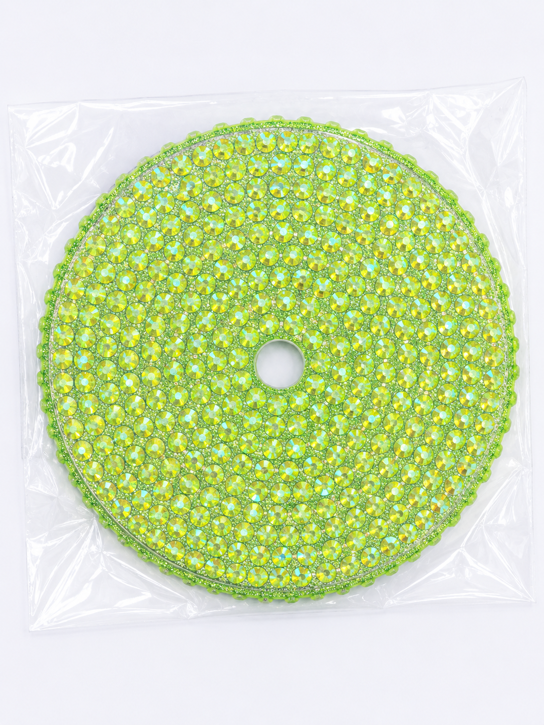 Green 24oz cup Rhinestone Lid