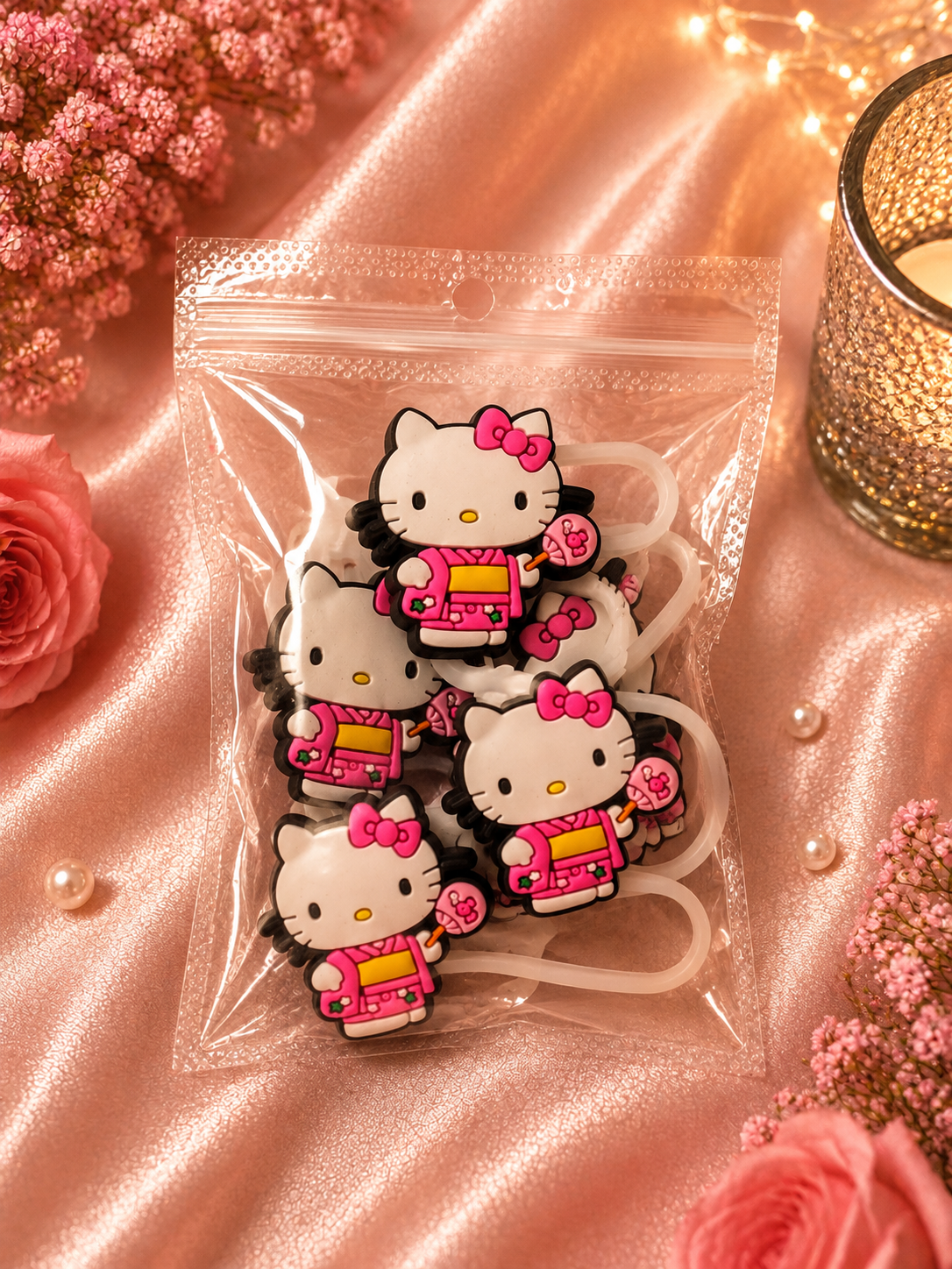 Hello kitty straw topper