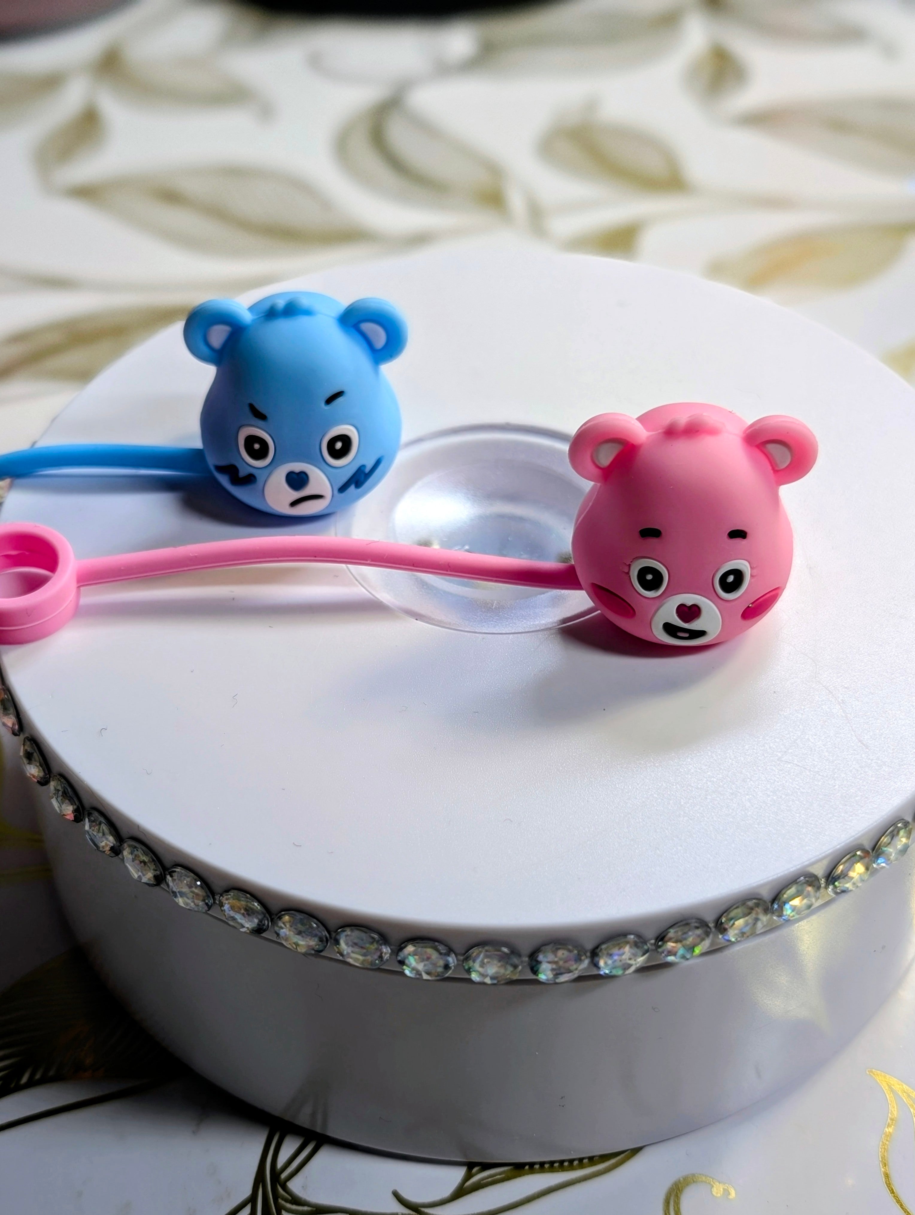 Care bear straw topper