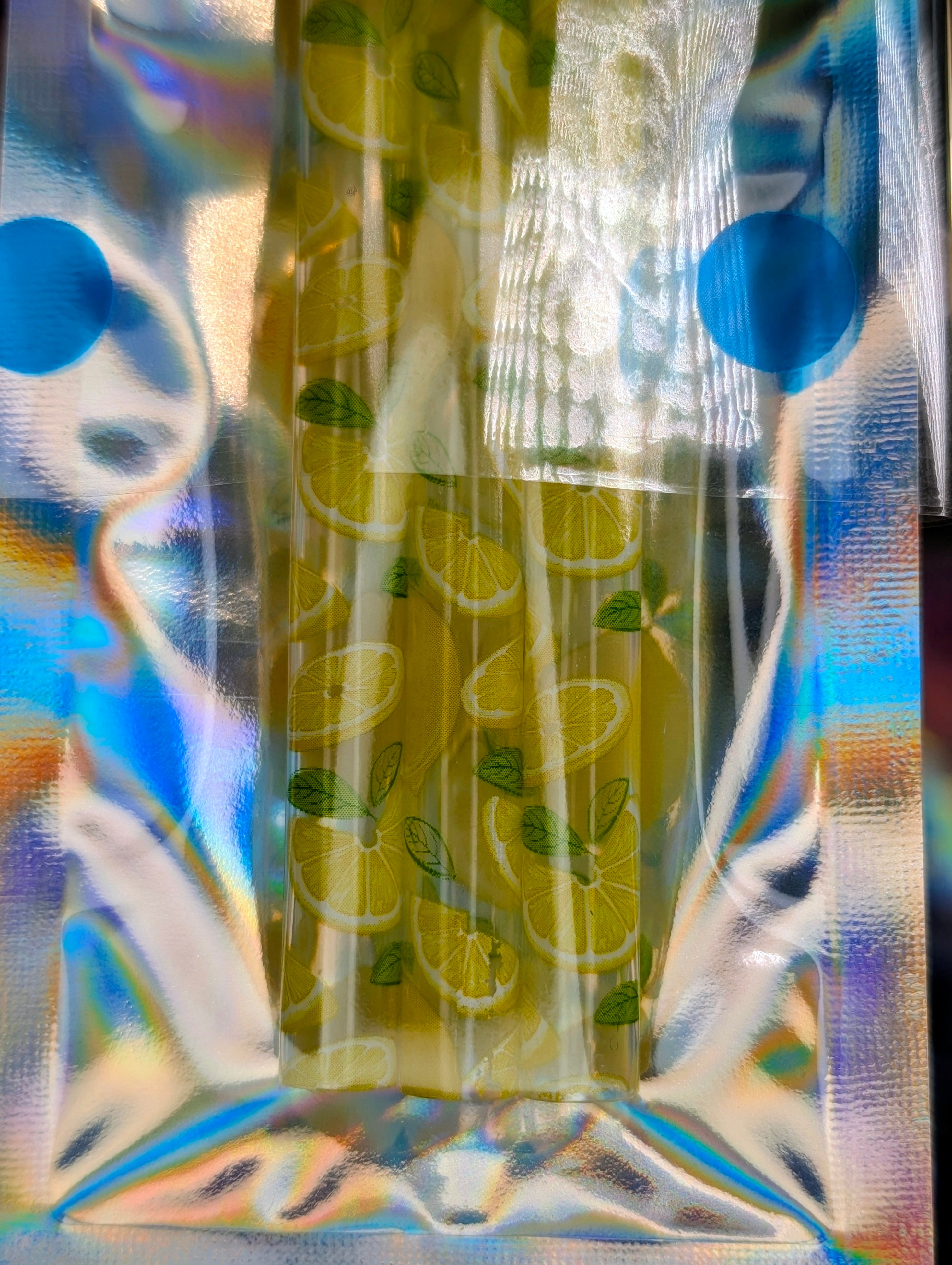 Lemons Reusable Plastic Straws