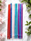 Glitter 20oz Plastic straws